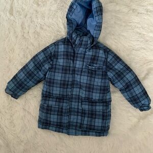 Crazy 8 Blue Plaid Hooded Jacket